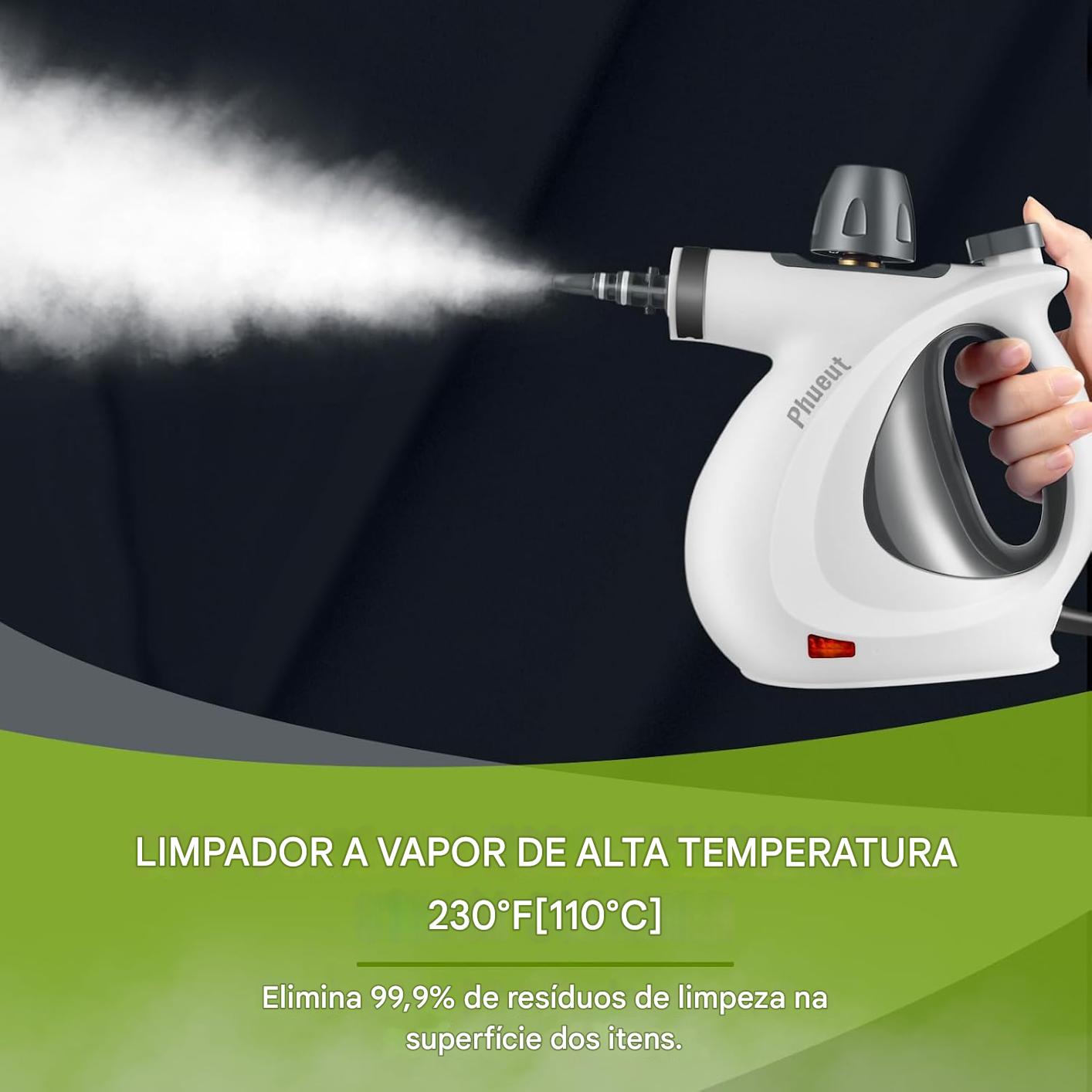 Limpador a vapor natural pressurizado portátil multi-superfícies